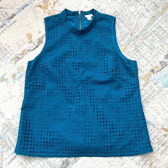 BNWOT JCREW sleeveless mock neck top. - Picture 1 of 3